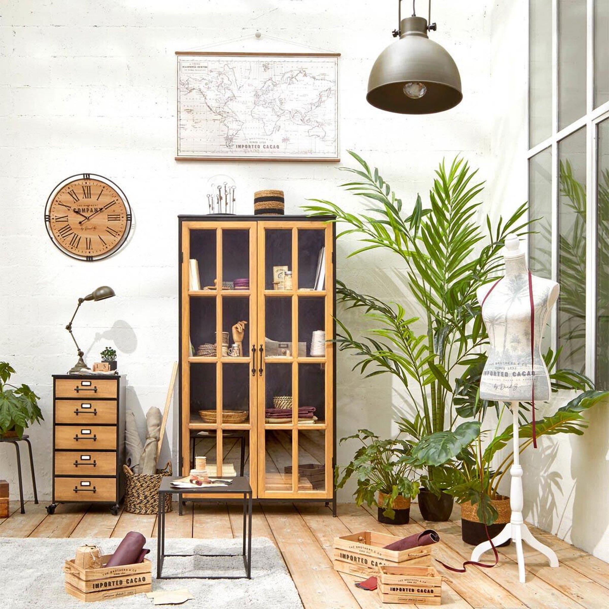 Voir la diapositive 3 : ATMOSPHERA Palmier artificiel  areca  230cm vert