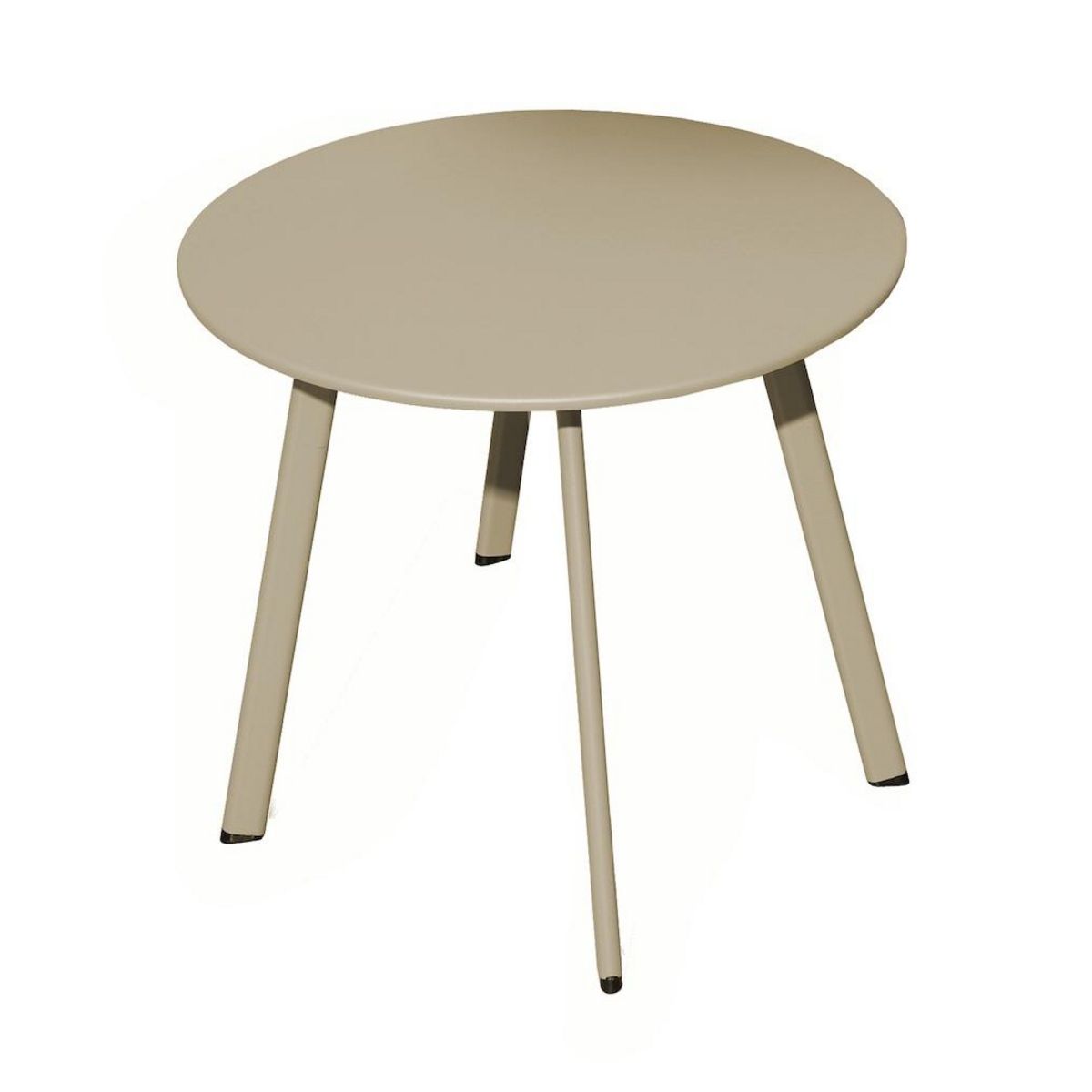 Proloisirs Table basse - MASSAÏ - Acier époxy - Ø60 cm - Sand