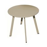 Proloisirs Table basse - MASSAÏ - Acier époxy - Ø60 cm - Sand