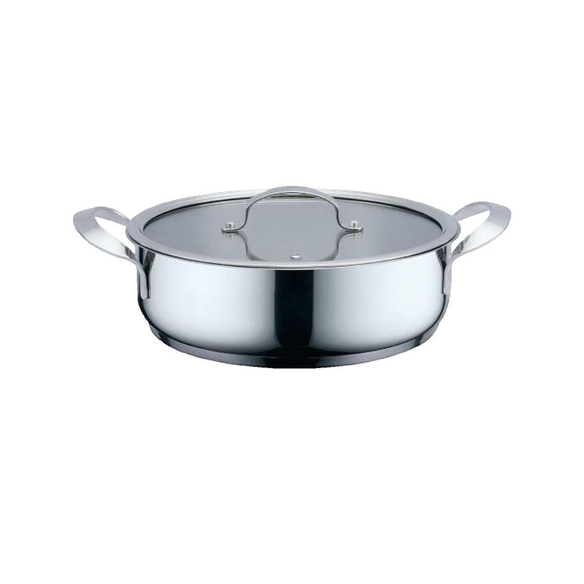 HAGER Casserole Haeger PA-24L.004A en acier inoxydable 24 cm