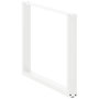 Voir la diapositive 4 : VIDAXL Pieds de table a manger forme de U 2 pcs blanc 100x(72-73) cm