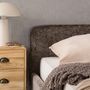 Voir la diapositive 4 : IDIMEX Lit double LEVERDA 140 x 190 cm, revêtement en tissu