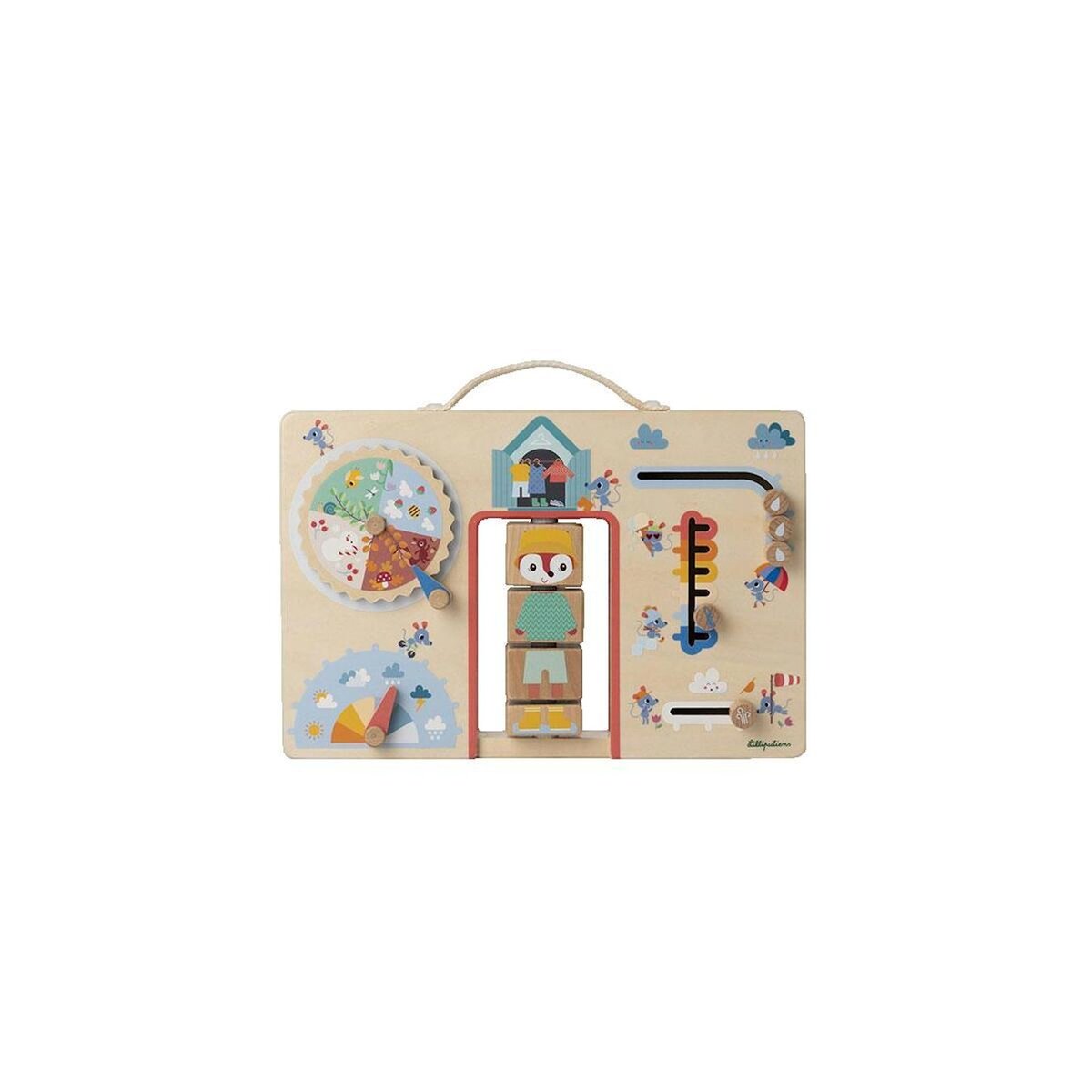 LILLIPUTIENS Jeu d'éveil Lilliputiens Alice s'habille selon la météo