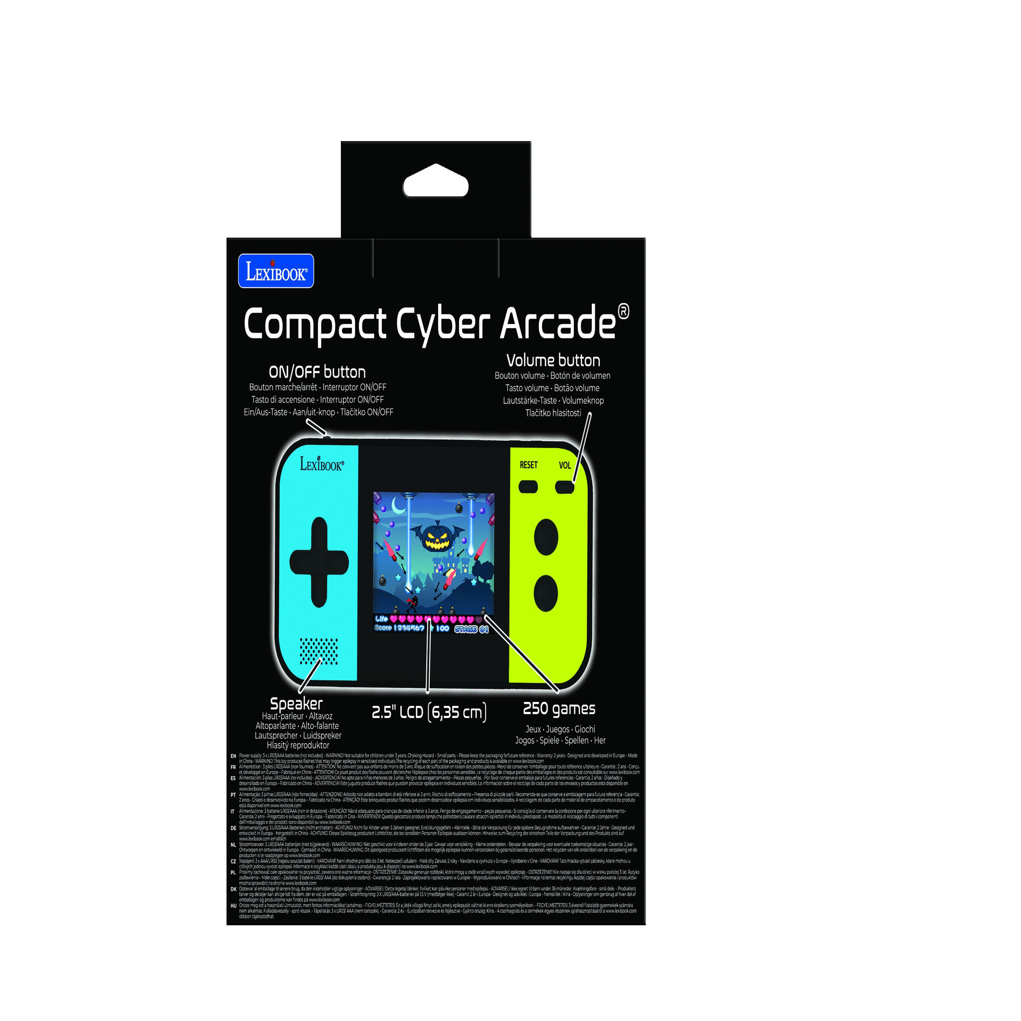 Voir la diapositive 6 : Lexibook Console de jeux portable couleur Cyber Arcade Pocket