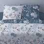 Voir la diapositive 2 : Dourev Housse de couette 240x220 Hana bleu + 2 taies