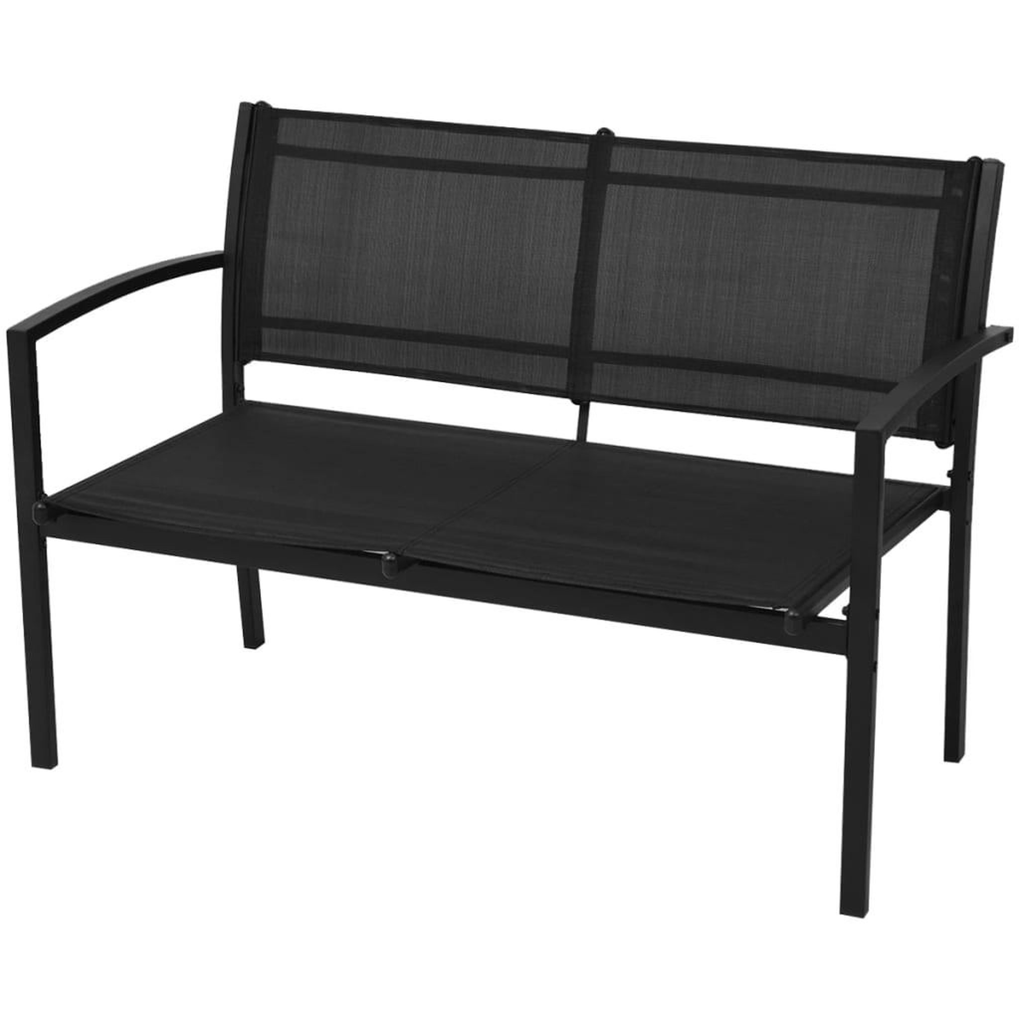 Voir la diapositive 4 : VIDAXL Salon de jardin 4 pcs textilene noir