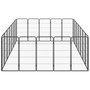 Voir la diapositive 4 : VIDAXL Parc pour chien 24panneaux Noir 50x100cm Acier enduit de poudre