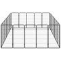 Voir la diapositive 4 : VIDAXL Parc pour chien 24panneaux Noir 50x100cm Acier enduit de poudre