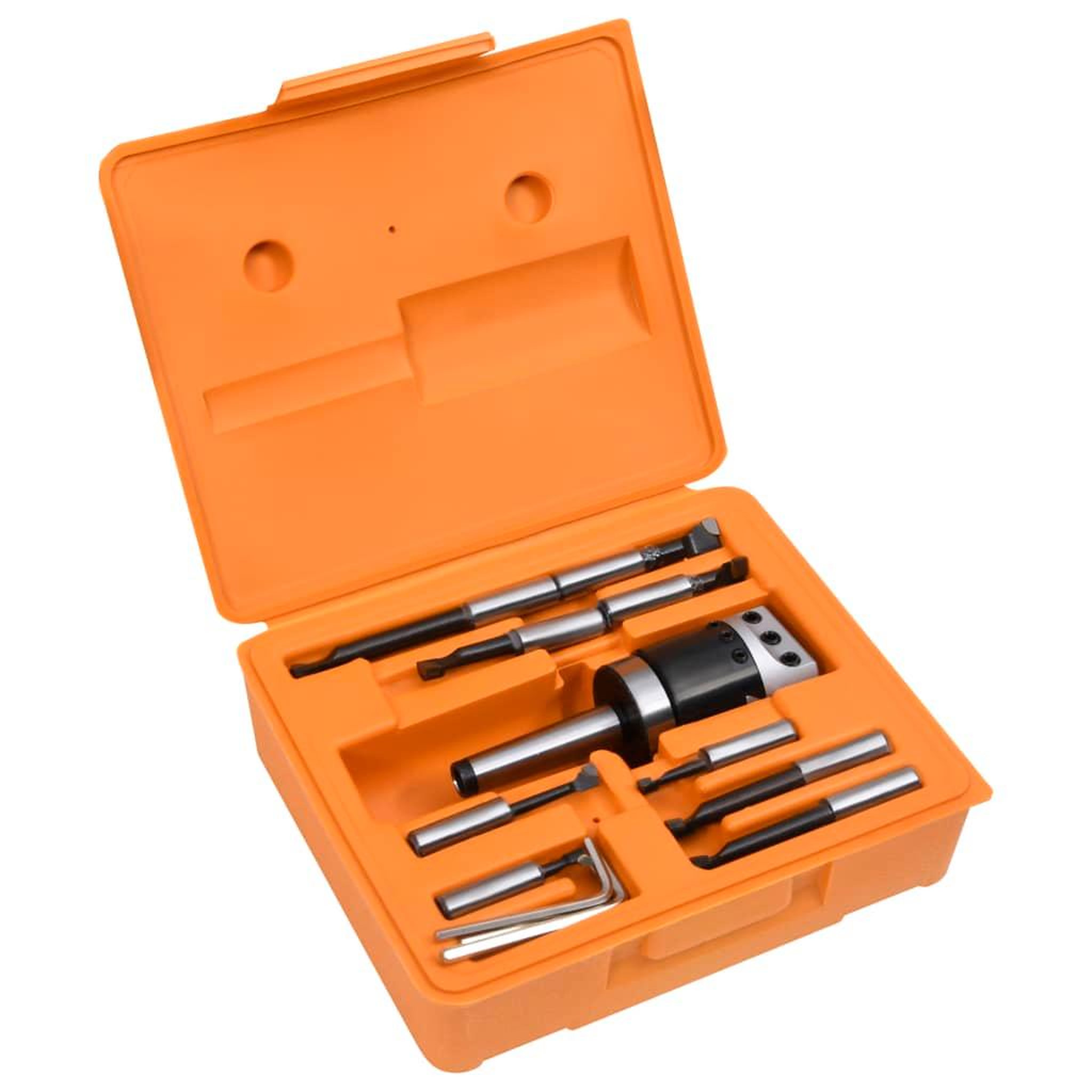 Voir la diapositive 3 : VIDAXL Jeu d'outils d'alesage 15 pcs 50 mm Tete d'alesage MT2-F1-12