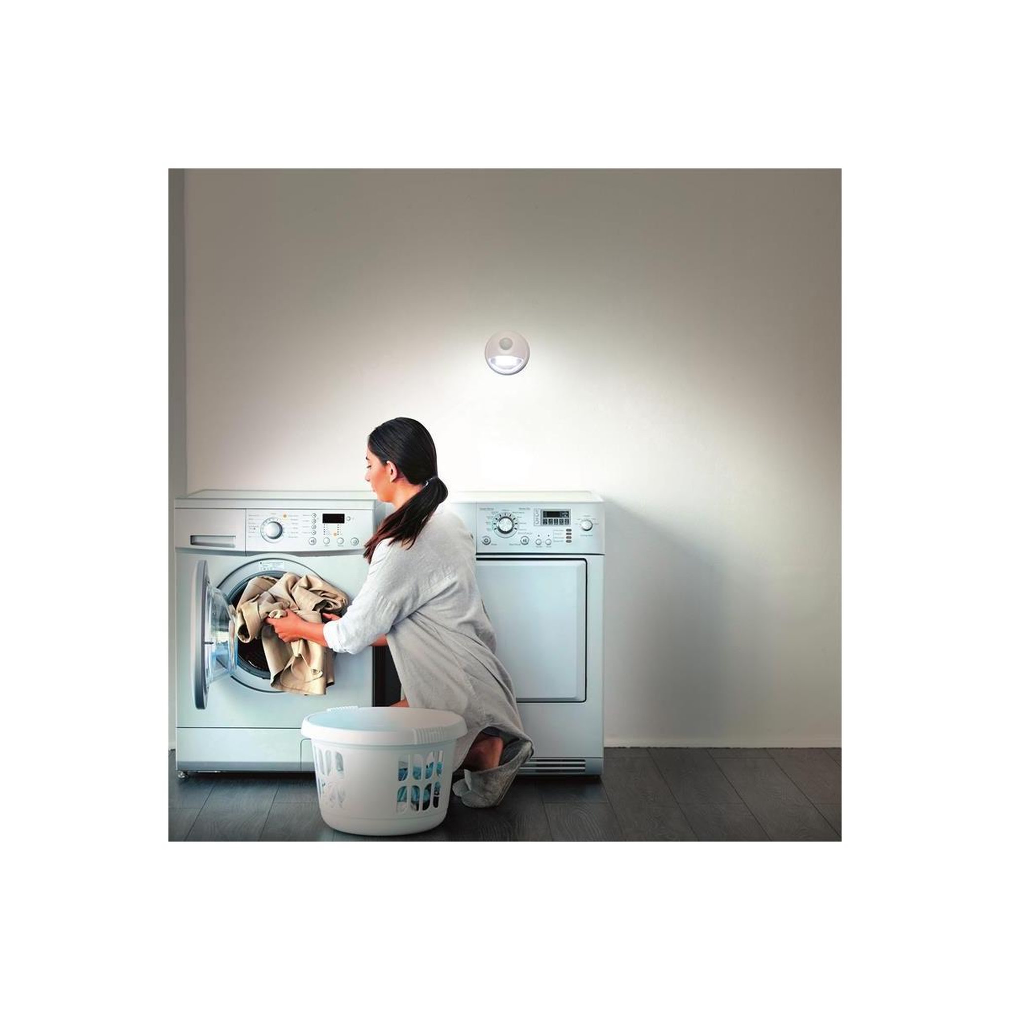 Voir la diapositive 2 : Je cherche une idee Lampe led détecteur de mouvement  cob  8cm blanc
