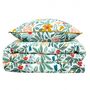 Voir la diapositive 4 : FUTURE HOME Parure de lit 2 personnes en satin de coton imprimé floral