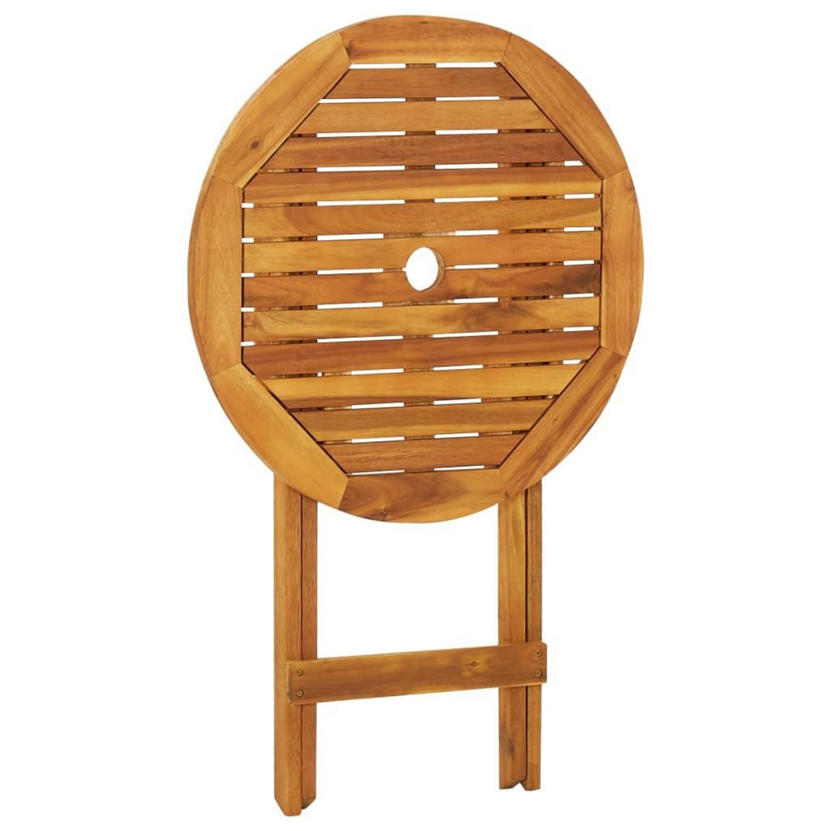 VIDAXL Ensemble a manger de jardin pliable 3 pcs Bois d'acacia solide