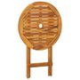 Voir la diapositive 5 : VIDAXL Ensemble a manger de jardin pliable 3 pcs Bois d'acacia solide