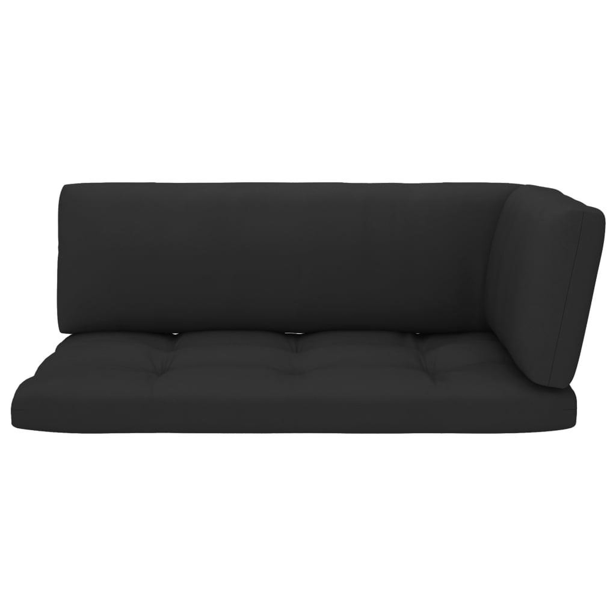 Voir la diapositive 5 : VIDAXL Canape palette 2 places avec coussins pin impregne de blanc