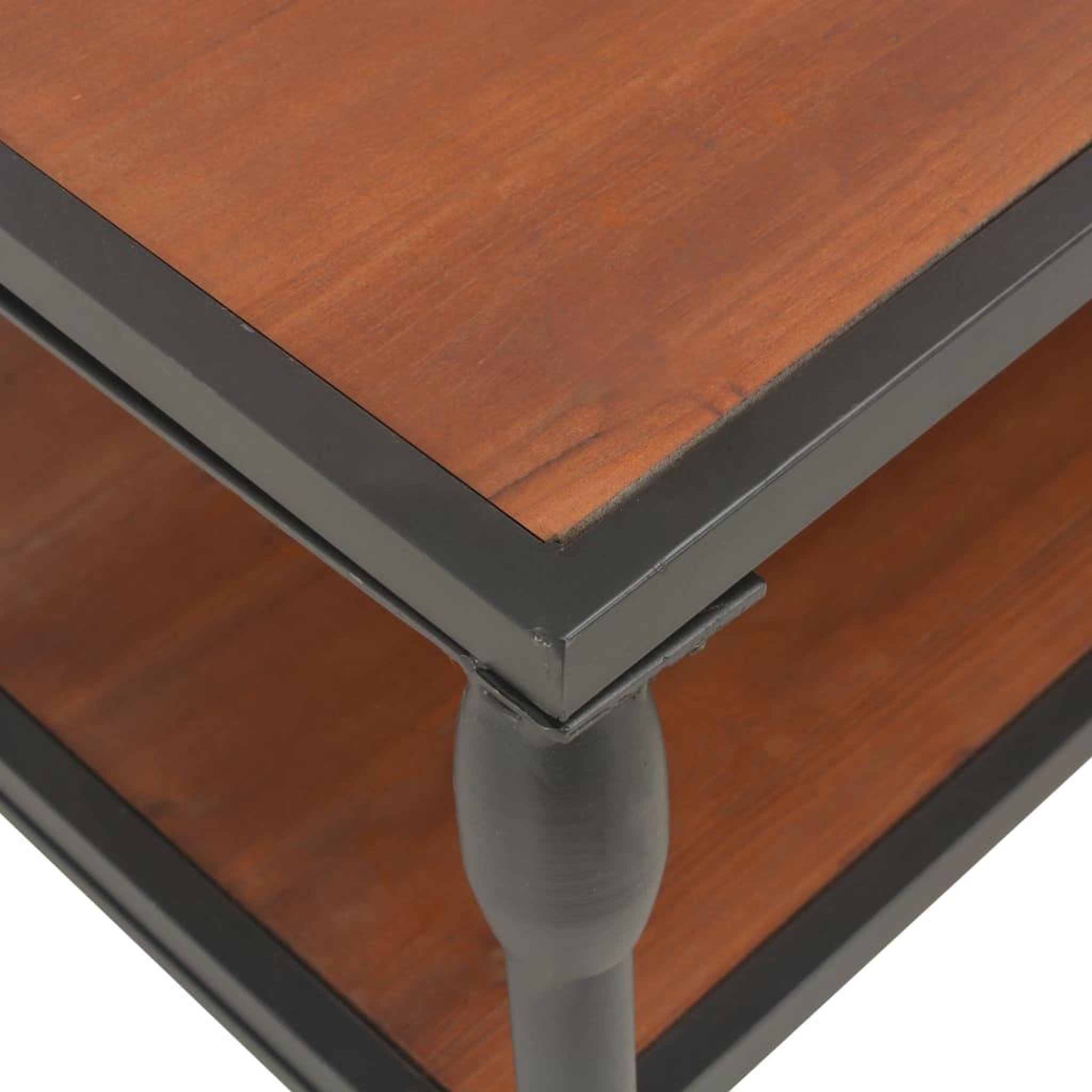 Voir la diapositive 5 : VIDAXL Table basse avec etagere 120x60x40 cm Bois de sapin massif