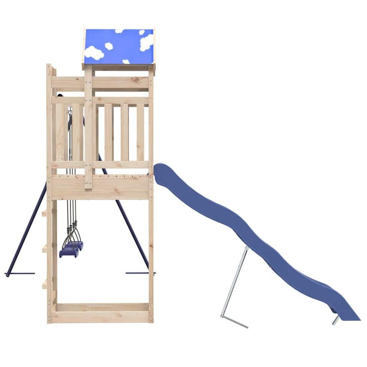 VIDAXL Aire de jeux d'exterieur bois de pin massif