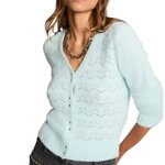MORGAN Gilet  Femme Morgan MLILY. Coloris disponibles : Bleu