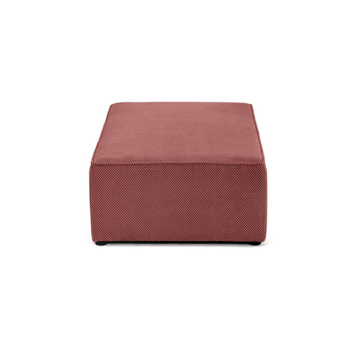BEST MOBILIER Topaze - pouf - en velours texturé