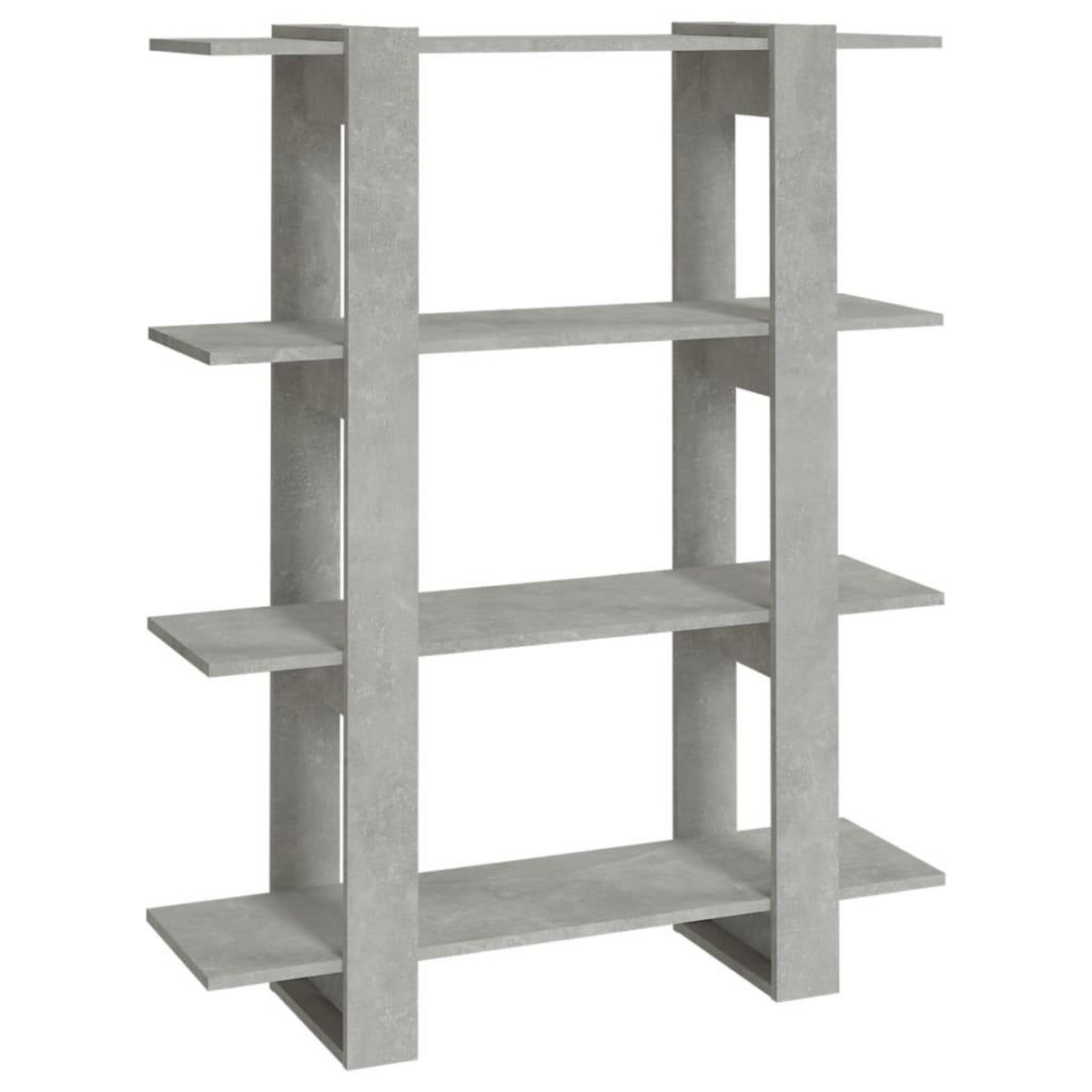 VIDAXL Bibliotheque/Separateur de piece Gris beton 100x30x123,5 cm