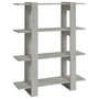 Voir la diapositive 2 : VIDAXL Bibliotheque/Separateur de piece Gris beton 100x30x123,5 cm
