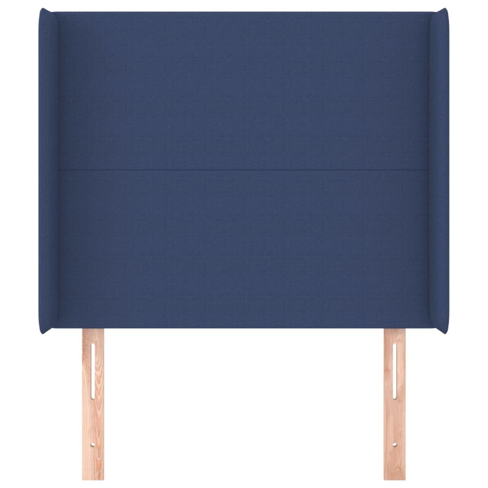 Voir la diapositive 3 : VIDAXL Tete de lit avec oreilles Bleu 103x16x118/128 cm Tissu