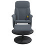Voir la diapositive 4 : VIDAXL Fauteuil de massage inclinable repose-pied gris fonce velours