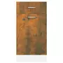 VIDAXL Armoire de plancher a tiroir Chene fume 40x46x81,5 cm Bois
