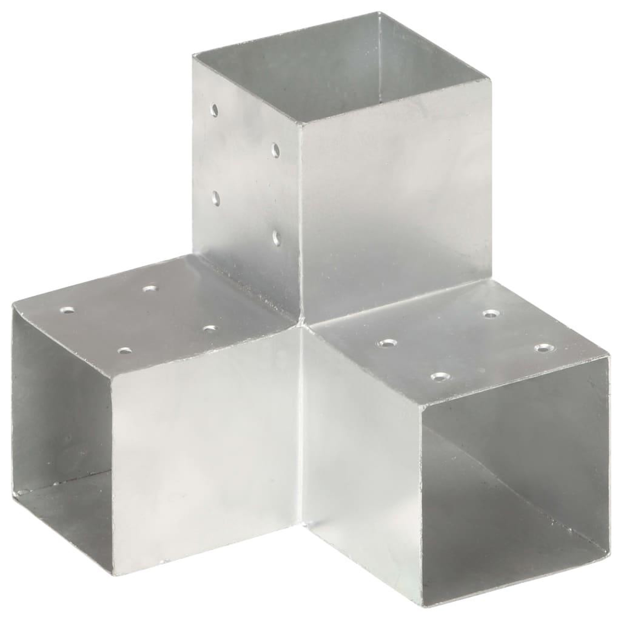 Voir la diapositive 1 : VIDAXL Connecteur de poteau Forme en Y Metal galvanise 101x101 mm