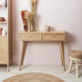 Voir la diapositive 6 : Paris Prix Console 2 Tiroirs en Bois  Bali  100cm Naturel