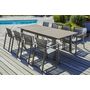 Voir la diapositive 1 : DCB GARDEN Salon de jardin 6 personnes aluminium sable ZAHARA