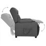 Voir la diapositive 4 : VIDAXL Fauteuil inclinable Gris fonce Tissu