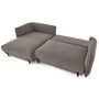 Voir la diapositive 2 : LISA DESIGN Gianni - canapé d'angle gauche 4 places convertible avec coffre en tissu