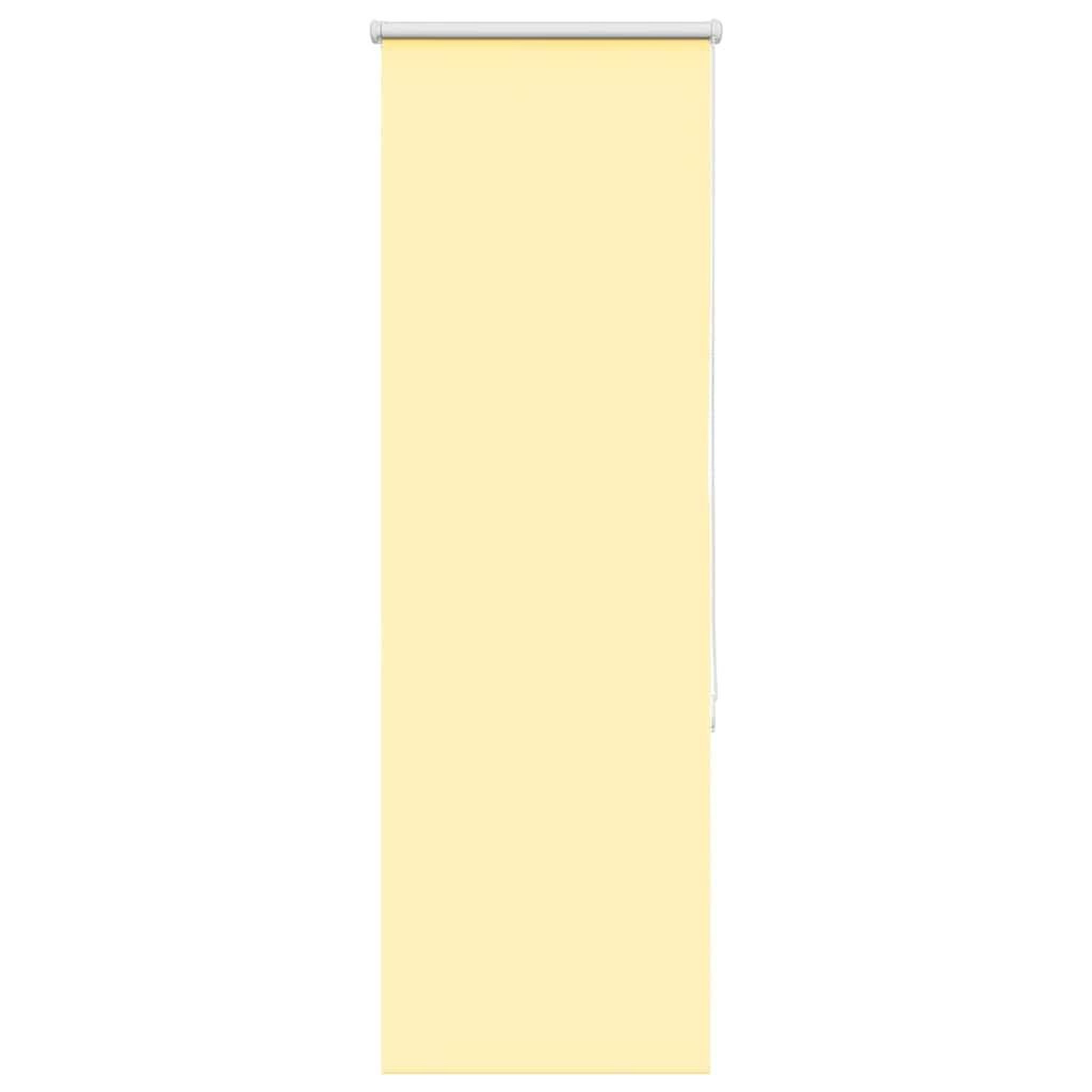 VIDAXL Store enrouleur occultant jaune largeur du tissu 40,7 cm