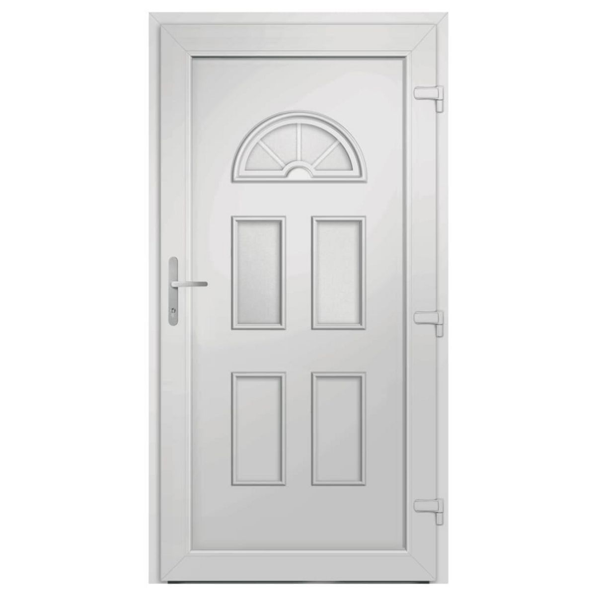 VIDAXL Porte d'entree Blanc 98x208 cm PVC