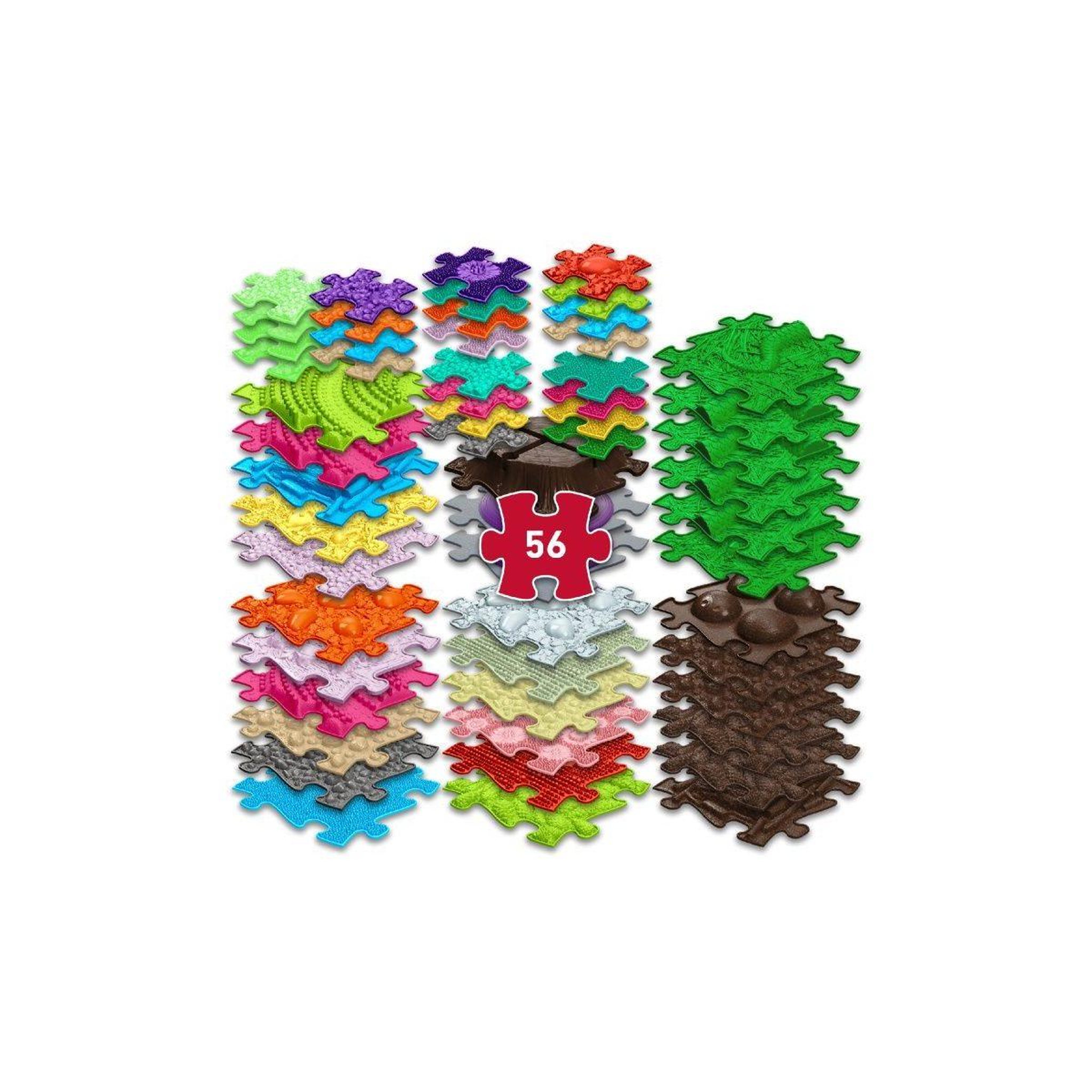 Voir la diapositive 2 : MUFFIK Tapis sensoriel  ensemble diamond - 49 pièces