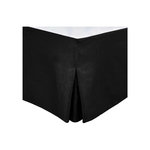 HOME LINGE PASSION Cache sommier - HOME LINGE PASSION - 160 x 200 cm + 30 cm - Noir