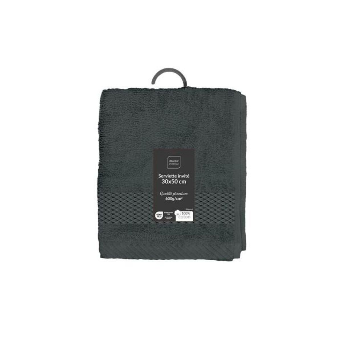 Paris Prix Serviette Invité  Elegance  30x50cm Anthracite