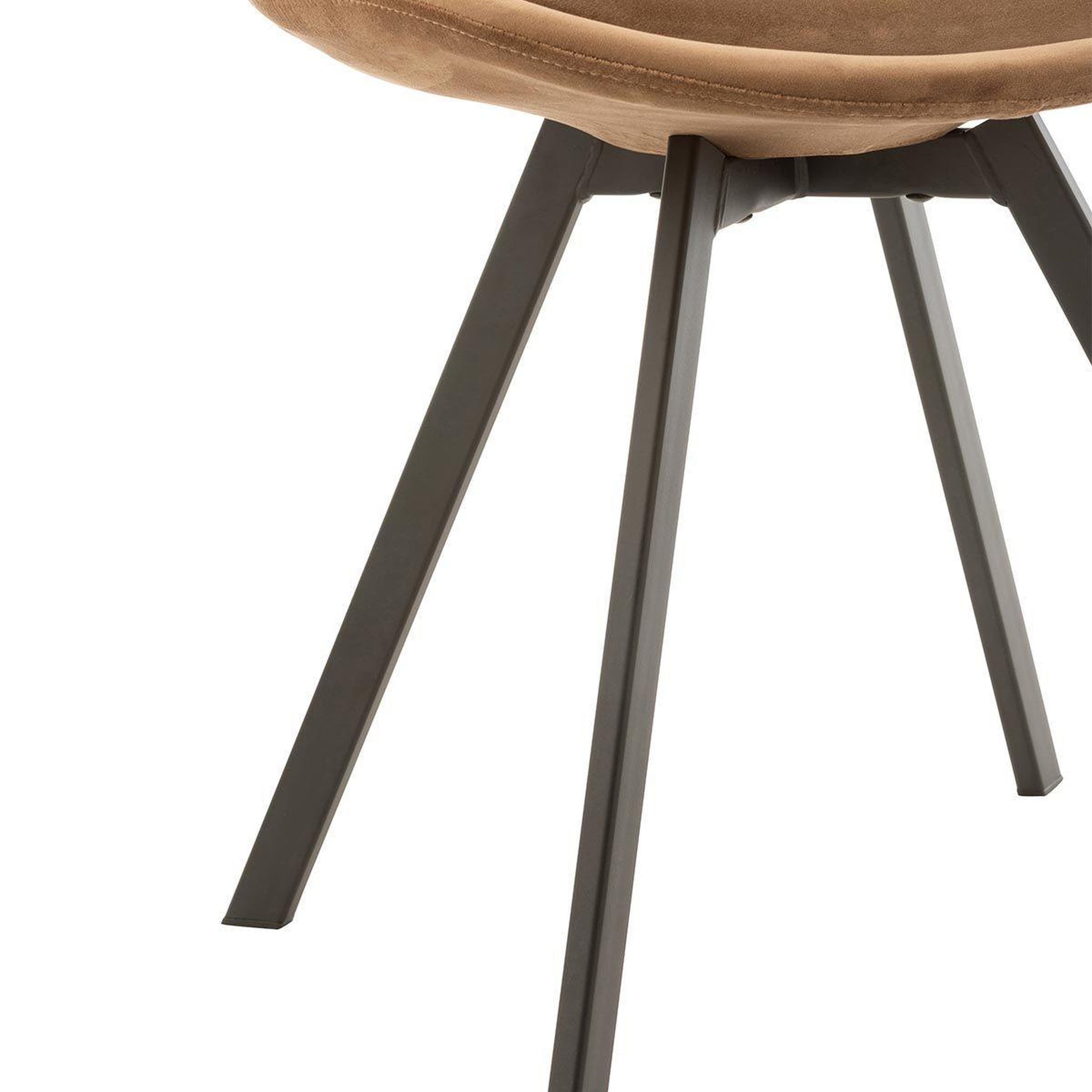 Voir la diapositive 5 : J-LINE Chaise design  hélène  84cm marron