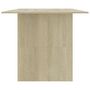Voir la diapositive 5 : VIDAXL Table a manger Chene sonoma 180x90x76 cm Bois d'ingenierie