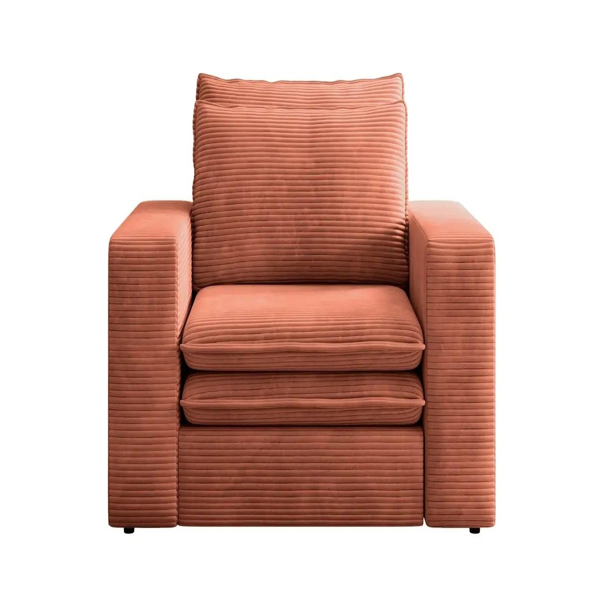 Voir la diapositive 1 : CASANOVA PARIS Oscar - fauteuil en velours côtelé
