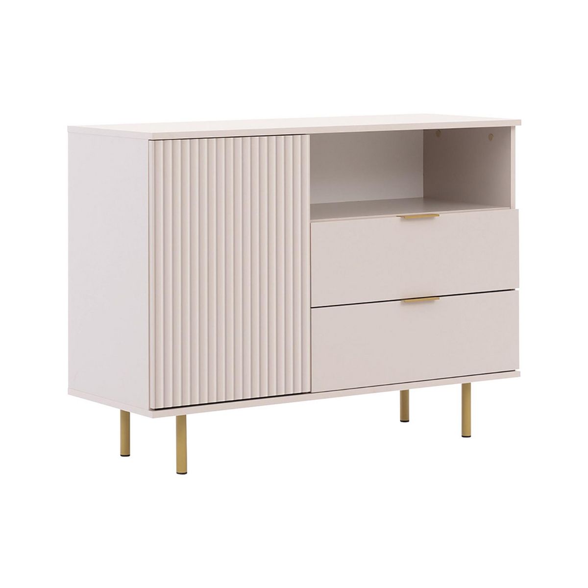 BEST MOBILIER Monica - buffet - beige - 107 cm