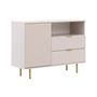 Voir la diapositive 4 : BEST MOBILIER Monica - buffet - beige - 107 cm