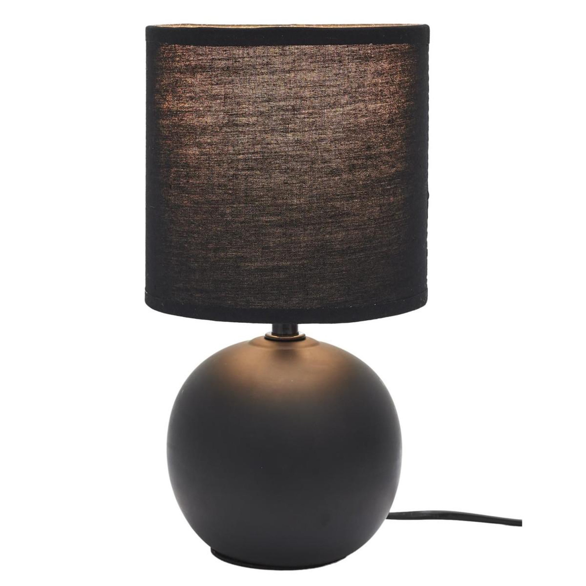 Voir la diapositive 2 : The Home Deco Factory Lampe à poser en céramique  loraine  25cm noir