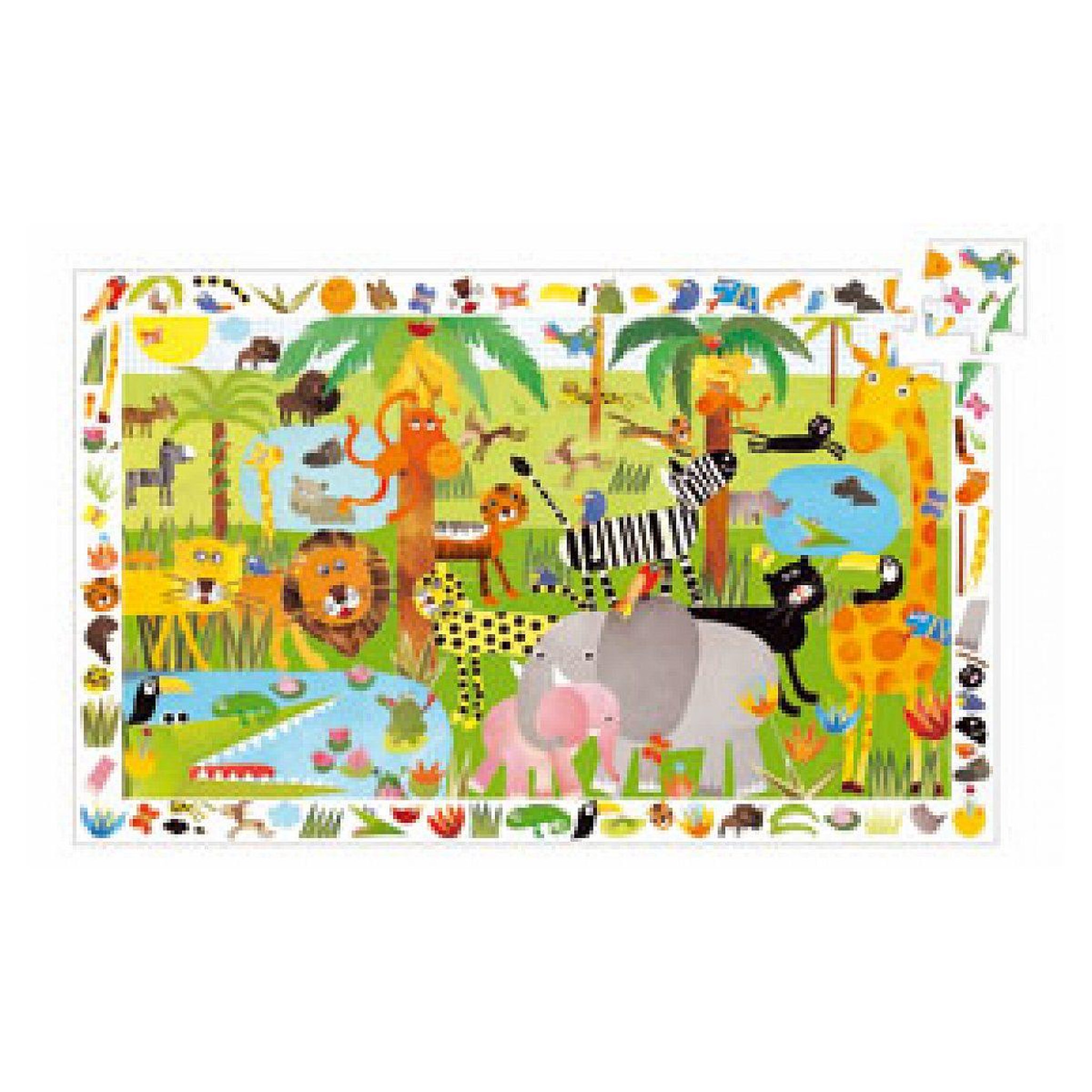 Djeco Puzzle observation 35p la jungle
