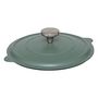 Voir la diapositive 6 : FIVE Cocotte Avec Panier Vapeur  Fonte  24cm Vert Olive