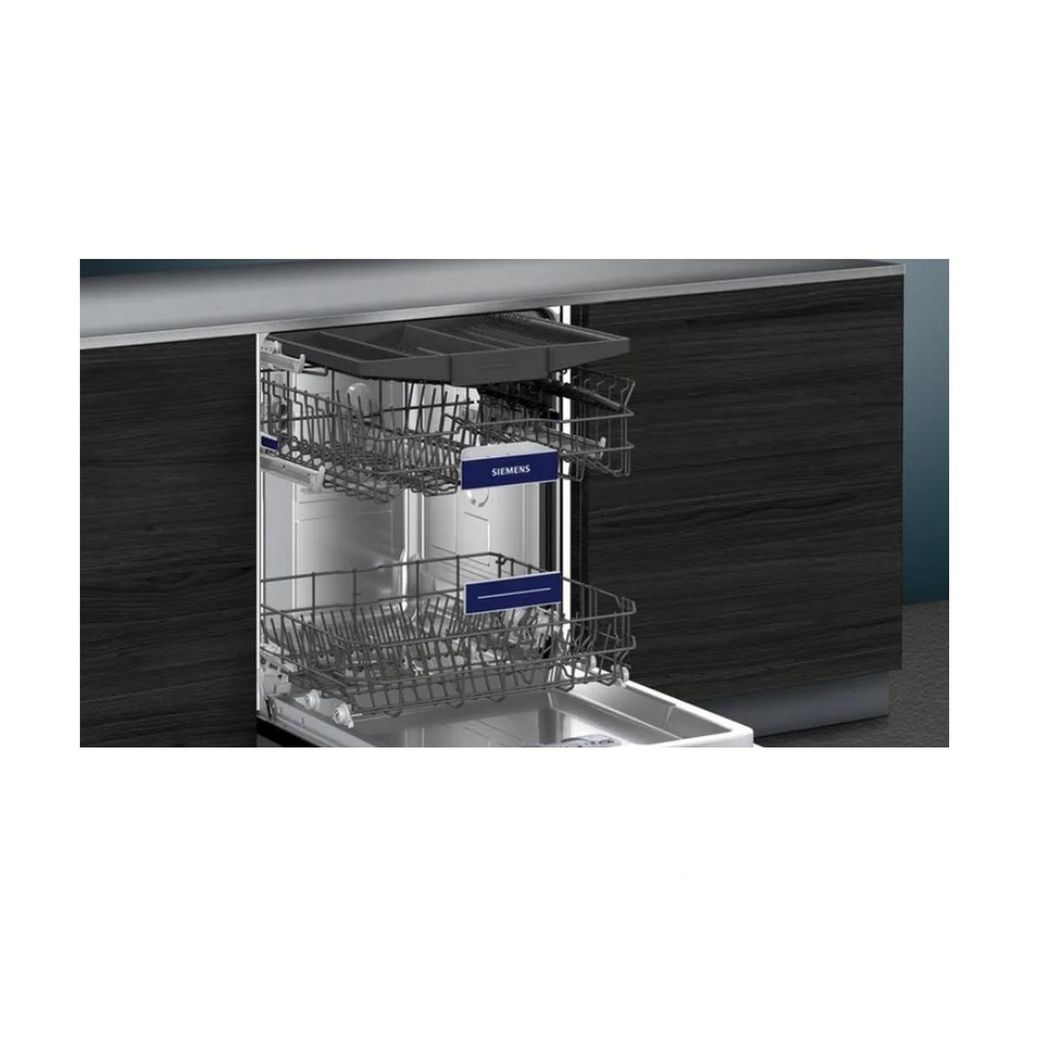 Voir la diapositive 6 : Siemens Lave-vaisselle 60cm 14couverts 42db intégrable sous plan acier brossé - sn43hi01ms