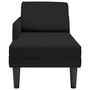 Voir la diapositive 4 : VIDAXL Fauteuil long avec coussin et accoudoir droit noir velours