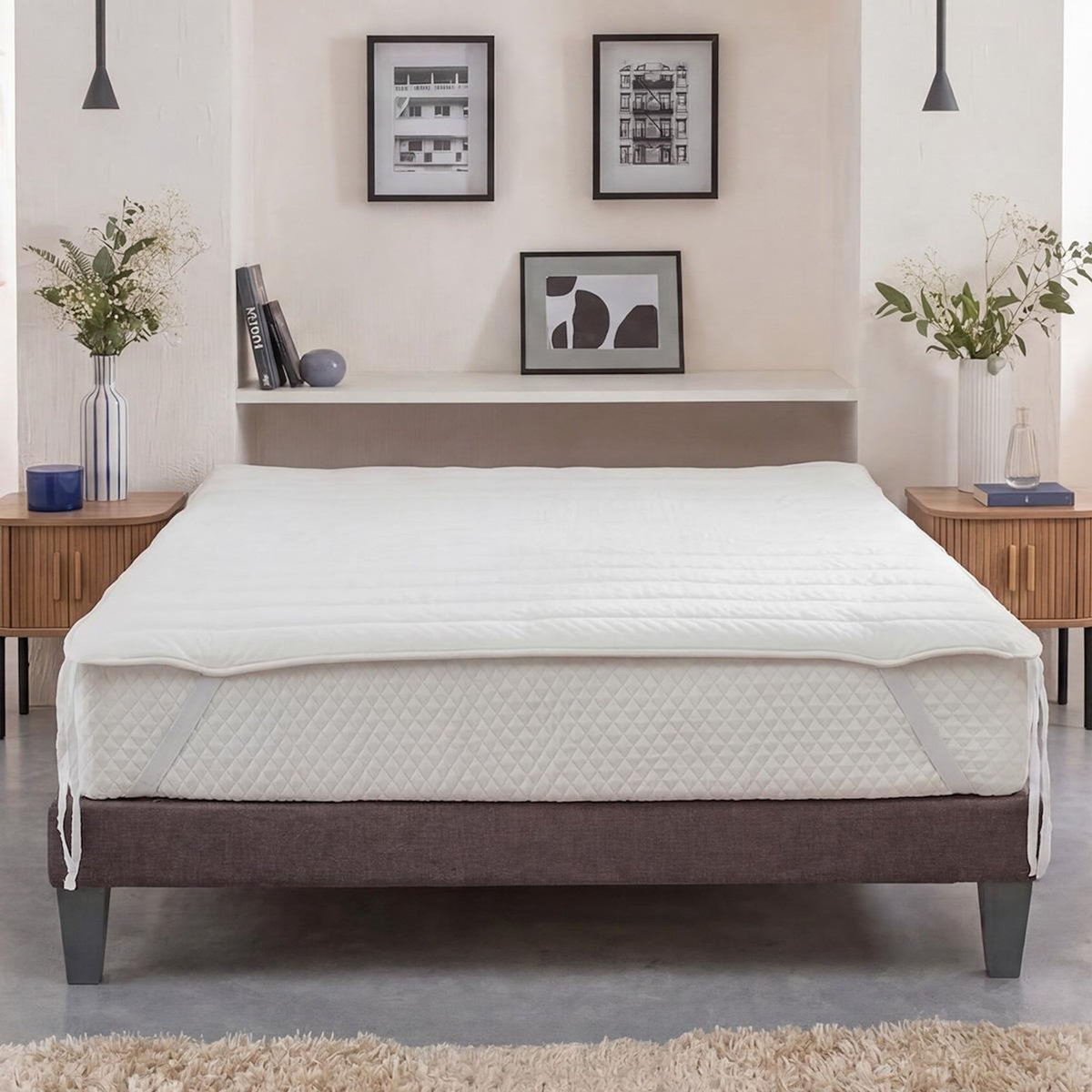 BELLECOUR BELLECOUR LITERIE | Surmatelas WELLNESS | Fibres creuses polyester