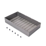 EMUCA SRL Panier métallique pour armoires et dressings Quartz -  740 (M90) -  Acier -  Titane