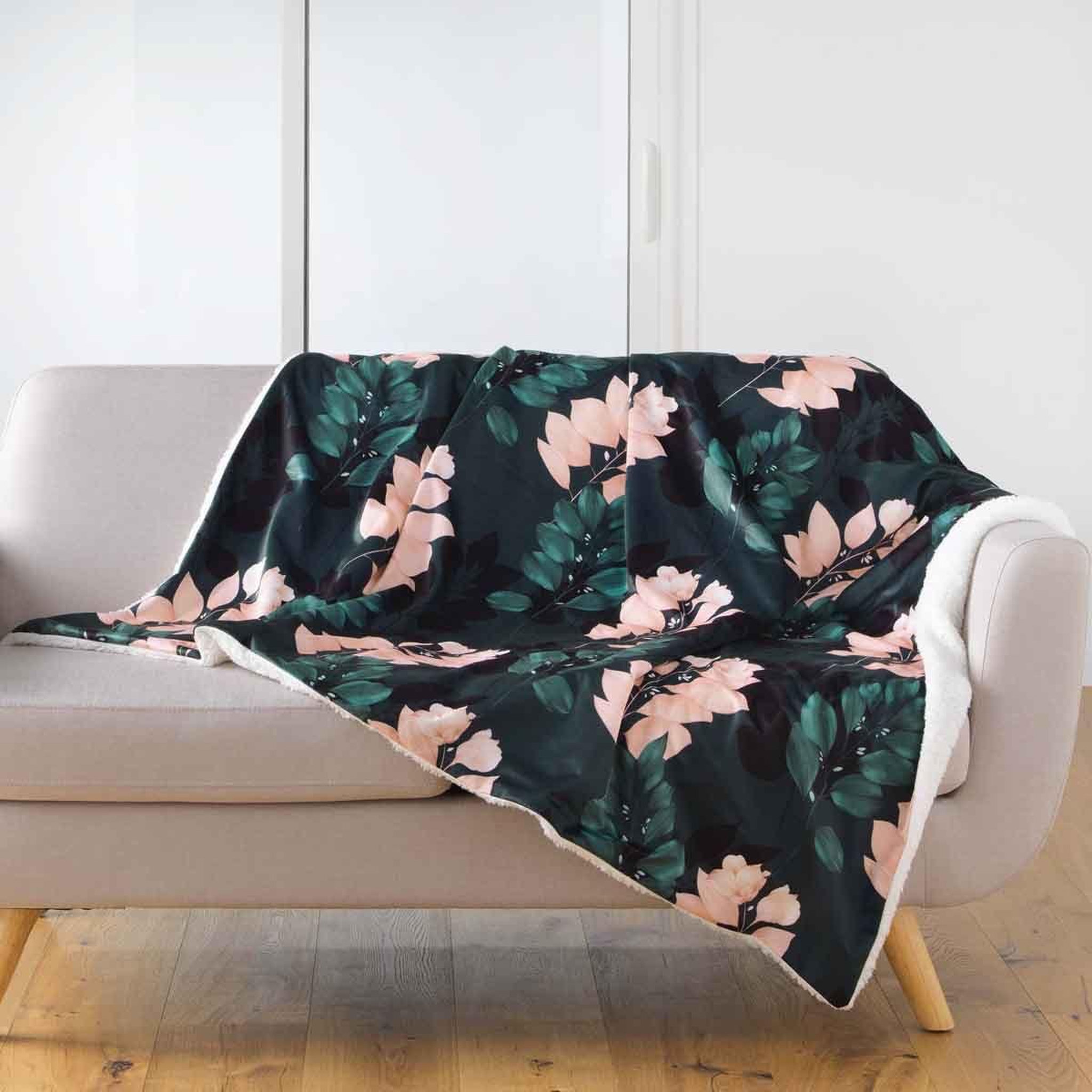 Douceur d'Intérieur Plaid velours  belline  125x150cm émeraude
